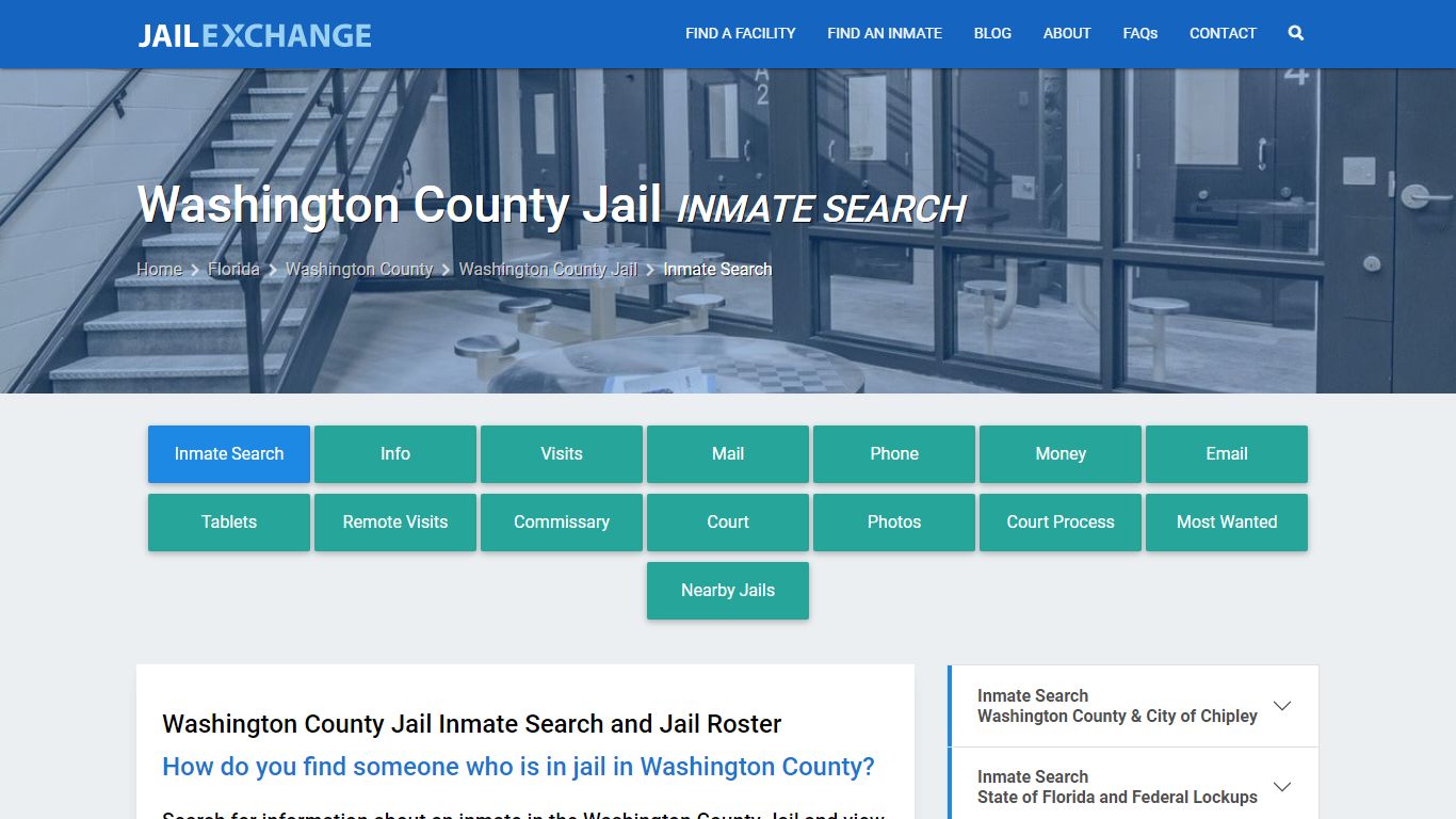 Inmate Search: Roster & Mugshots - Washington County Jail, FL