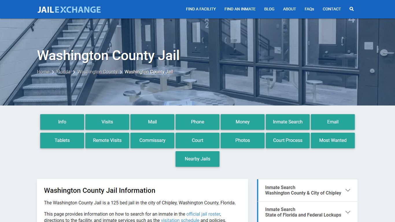 Washington County Jail, FL Inmate Search & Services
